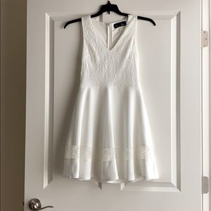 Blue Rain white lace detail dress